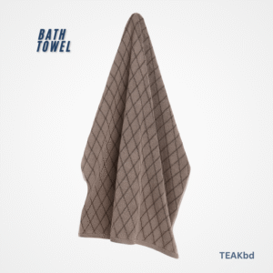 brown bath towel