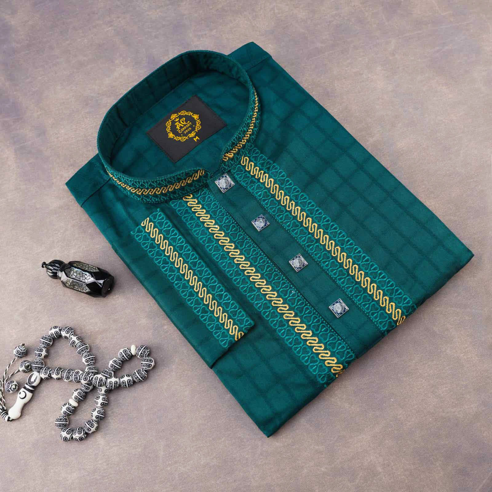 Men's Panjabi Green