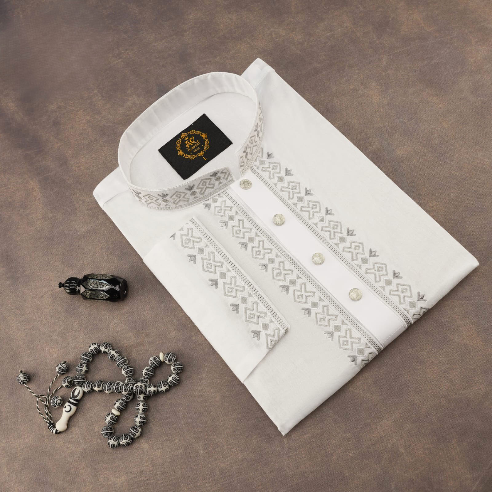 Men's Panjabi White